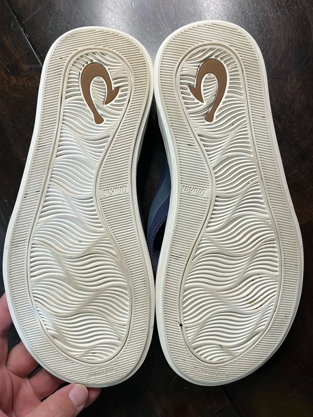 OluKai Leeward Sandals, Flipflops, Thongs, Blue, Sz Men's 7